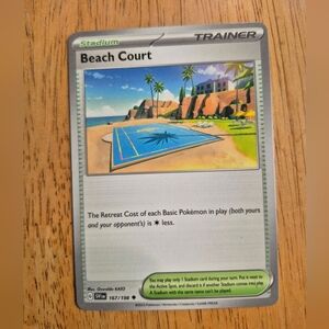 QTY 2 Pokemon Beach Court Stadium Trainer Card